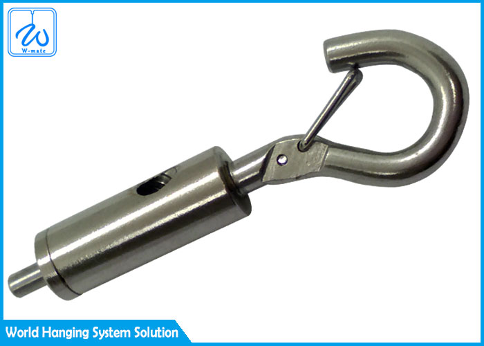Adjustable Side Exit Cable Grippers With Hook For Aircraft Stainless Wire Rope