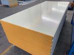 50MM New Style Rock Wool Sandwich Panel Ivory White Color Steel Sheet Rock Wool
