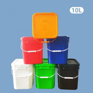 China 10L Square HDPE Plastic Container For Dry Goods Packing Liquid Storage wholesale