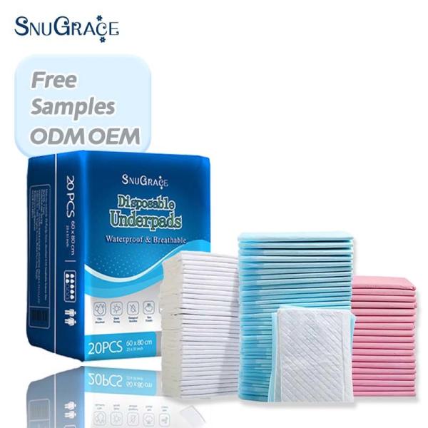 Printed Adult Disposable Incontinence Pads for and Large Quantity Anti-Leak Leak