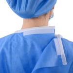 disposable level2 sms isolation gown 40g smms ultrasonic waterproof breathable