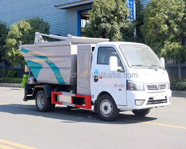 Small Garbage Collection Truck Self-Loading Transfer Bin-Lifter Energy type Pure Electric