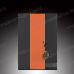 Luxury PU Leather Cardboard Packaging For Brandy Wine Gift Box