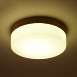 Wooden Round Ceiling Lights For Bedroom Iron Surface Mounted Rooms Lighting（WH