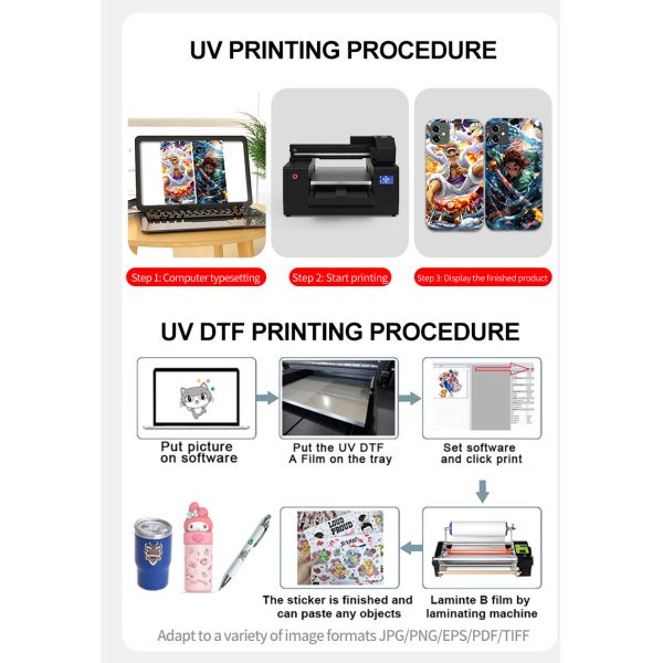 KECAI 4050 UV Printer A2 Fast Shipping 2-head Xp600 Printing Machine Direct UV Flatbed Printer for Acrylic PVC Bottle Mug
