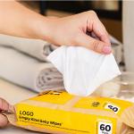 100% Plant Based Wet Wipes Biodegradable Bamboo Wet Wipes Alcohol Free