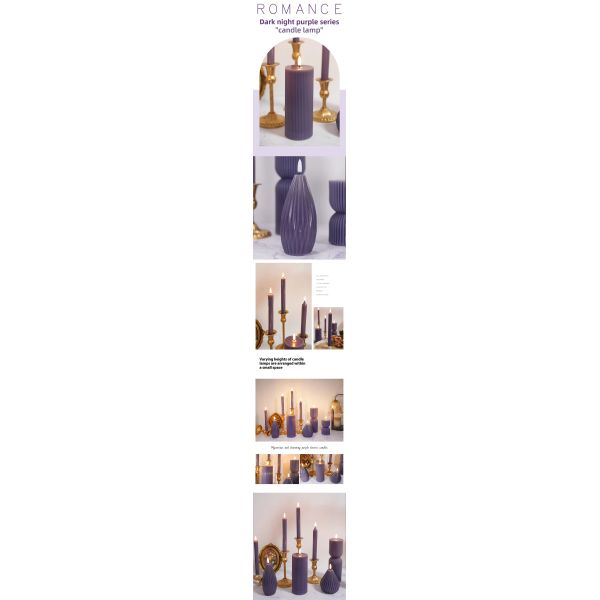 Custom Color Remote Control LED Candle with Moving Flame for Weddings and Events
