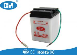 China White Six Volt Motorcycle Battery , Dry Charged 6v 4ah Motorcycle Battery For Scooter on sale