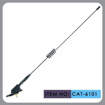 top mounted am/fm auto antenna , ring on the spring mast black plastic for all