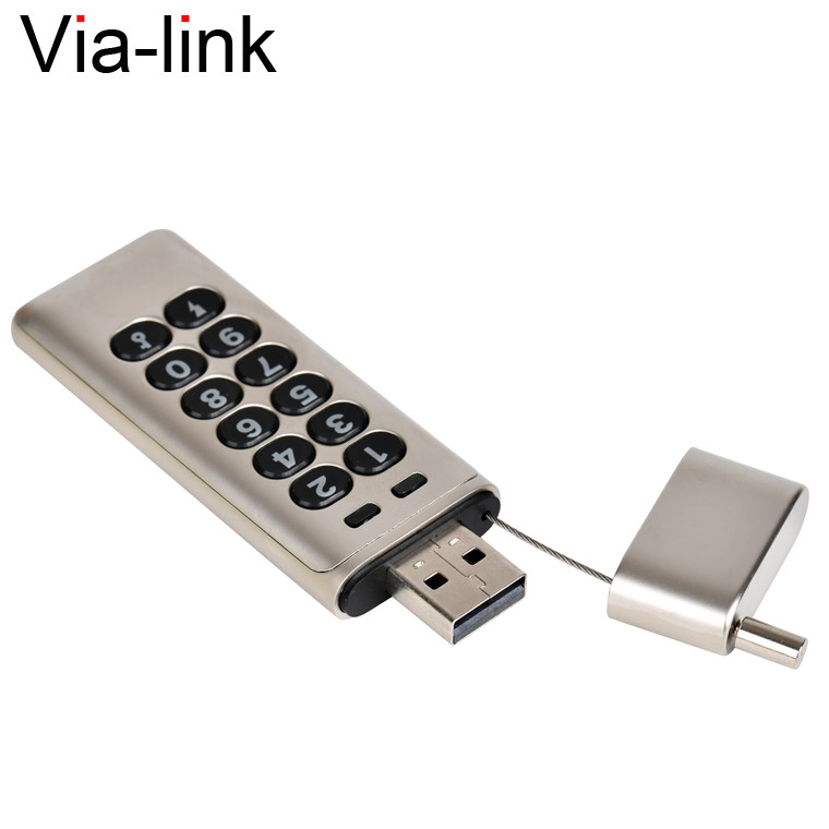 Encrypted USB Flash Drive 8GB 16GB 32GB 64GB Password Key Secure U Disk USB2.0 Portable Hardware for Business