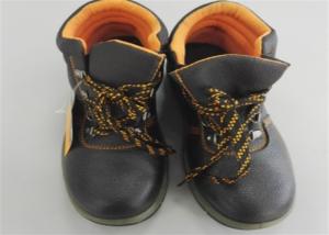 China Dustproof ESD PU Leather Rubber Sole Safety Shoes For Mens wholesale