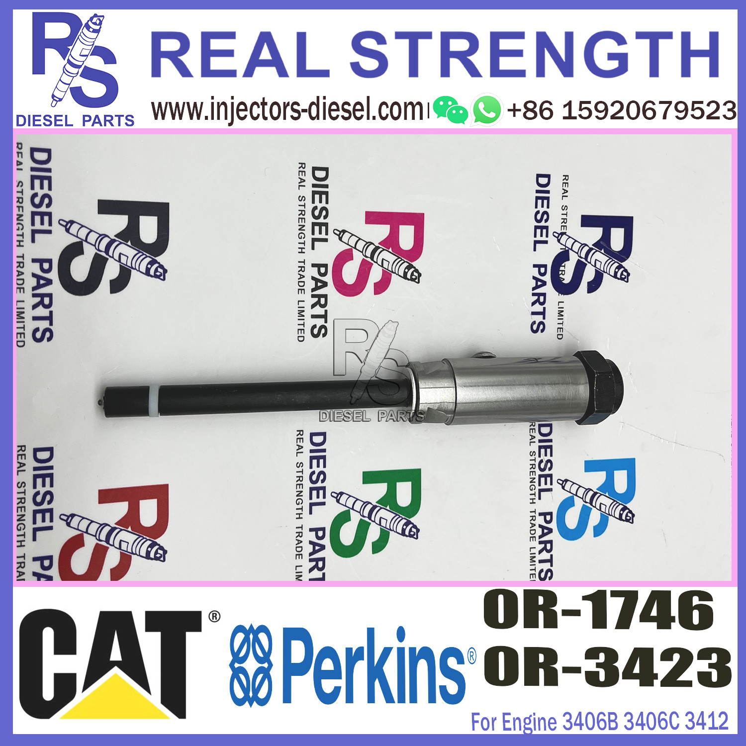 0R-3536 0R-3423 Diesel Fuel Injector Nozzle For Engine 3406B 3406C 3408 3408B
