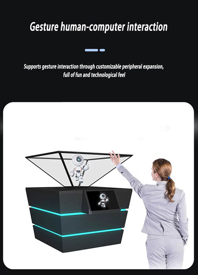Smart 360 Hologram Box Display 3D Holographic Advertising For Trade Shows & Events