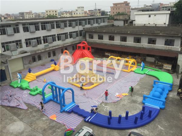 Quality Giant 22 * 25m Adult Amazing Inflatable Water Park With Air Blower / Repair Material for sale