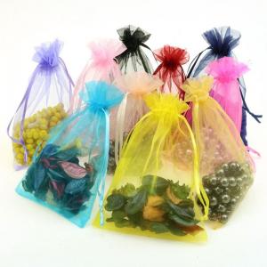 China factory price beautiful cheap gift organza  drawstring bag  gift pouch Jeweller  bag wholesale