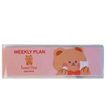 Cartoon Bear Week Plan Lovely Portable Mini Pocket Book Korean Ins Style Student