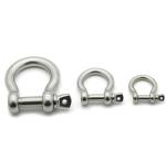 5mm Stainless Steel Bow Shackle for Paracord Bracelet Silver Plated Low Shipping