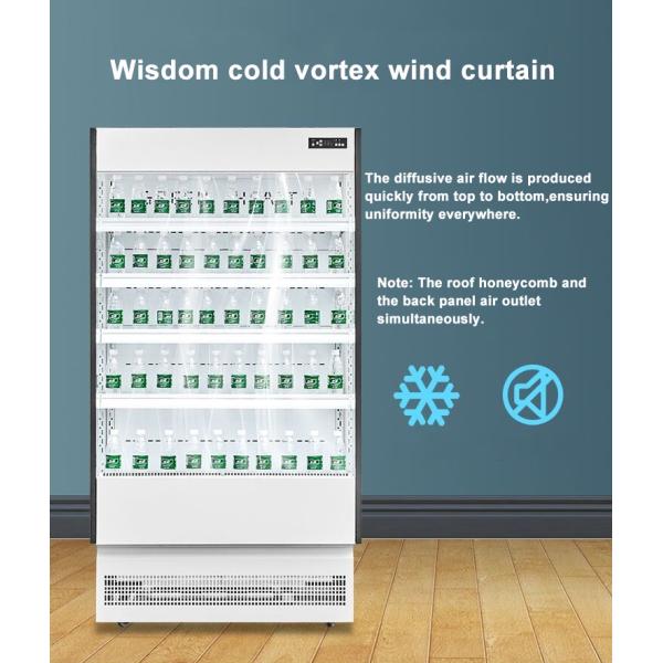 Small Multi Deck Open Chiller Supermarket Showcase Plug In And Remote Type R404a