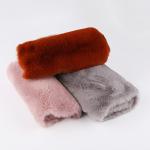 Knitted Type Tricot 100% Polyester Very Soft Big Weight 20-25mm Rabbit Fur