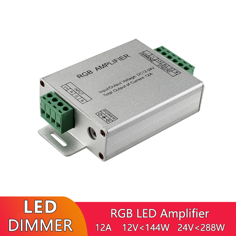 Synchronization Power LED Strip Amplifier DC 12V DC 24V For LED Strip Light