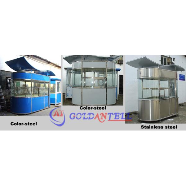 Custom Stainless Steel Security Cabin Prefab Outdoor Guard Booth