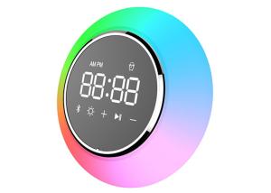 China Waterproof Wireless Bluetooth Alarm Clock With Speaker / USB Charger 4Ω 5W wholesale