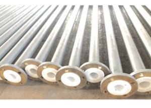 China PTFE 0.6mm SS304 Bi Metal Pipe , Black Steel Plumbing Pipe wholesale