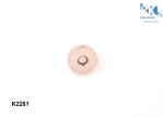 Rose Gold 14mm Magnetic Snaps , Elegant Design Button Clasp Fasteners For Bag