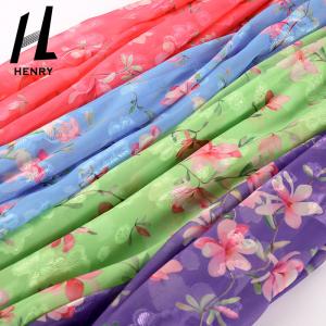 China Fashionable Chiffon Dress Fabric Pattern Digital Printing Polyester Fabric wholesale