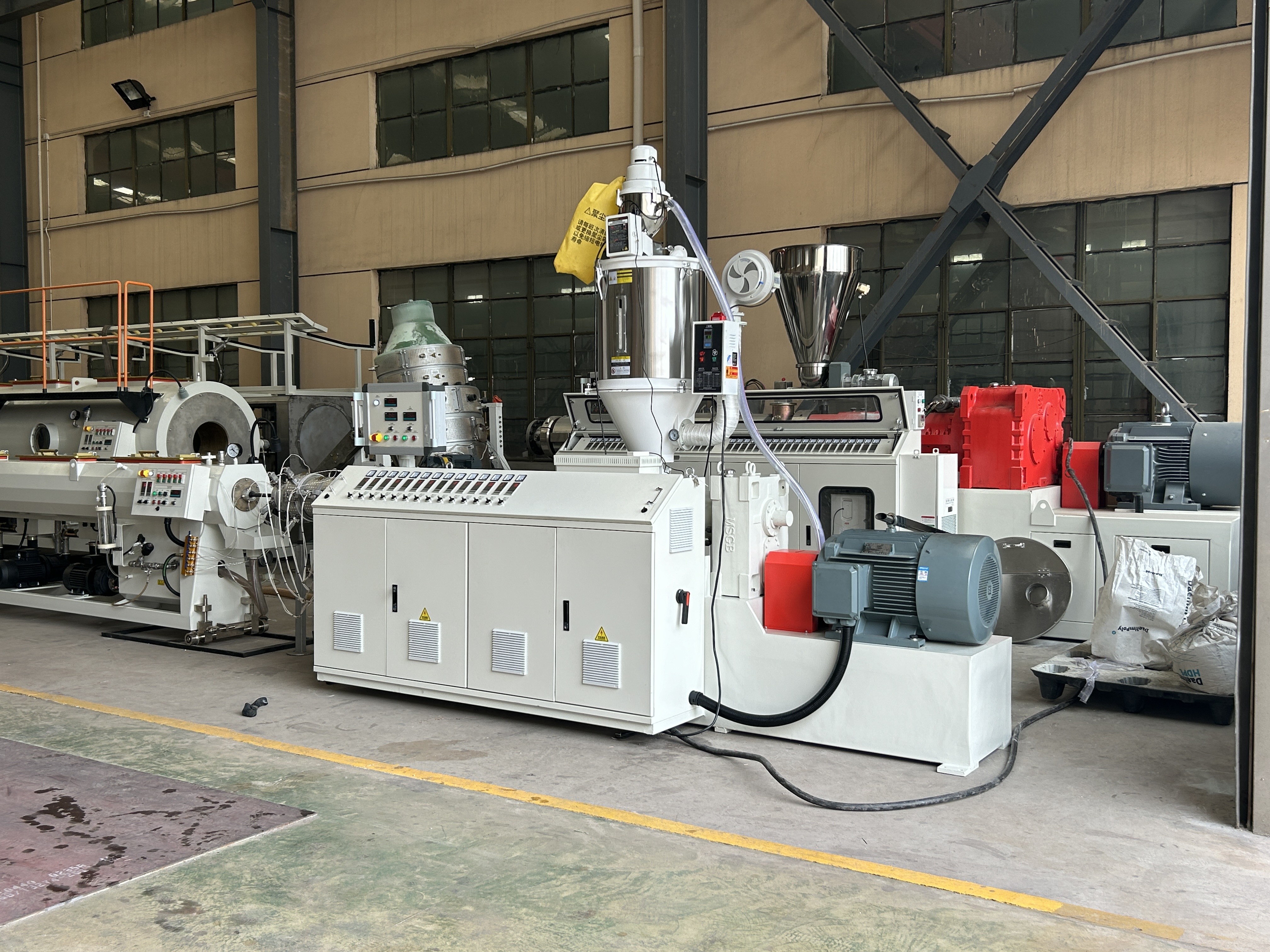 PLC PE Carbon Piral Reinforcing Pipe Production Making Machine