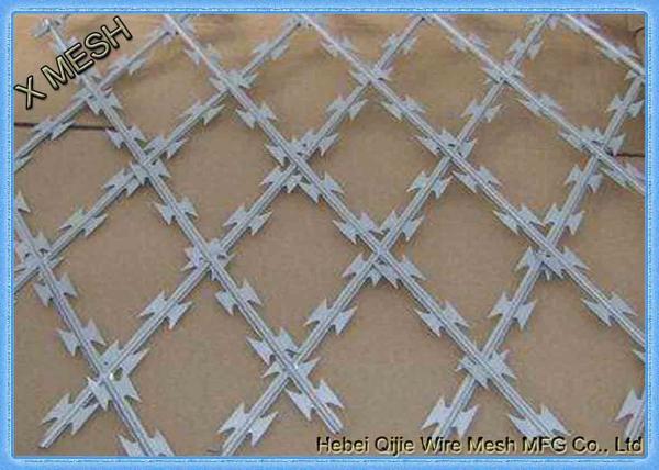 Electro Galvanized Wire For Bto-22 Welded Flat Razor Wire Mesh