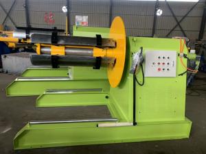 China 380v 50hz Hydraulic Decoiler Machine For Steel Plate Low Noise Easy Operation wholesale