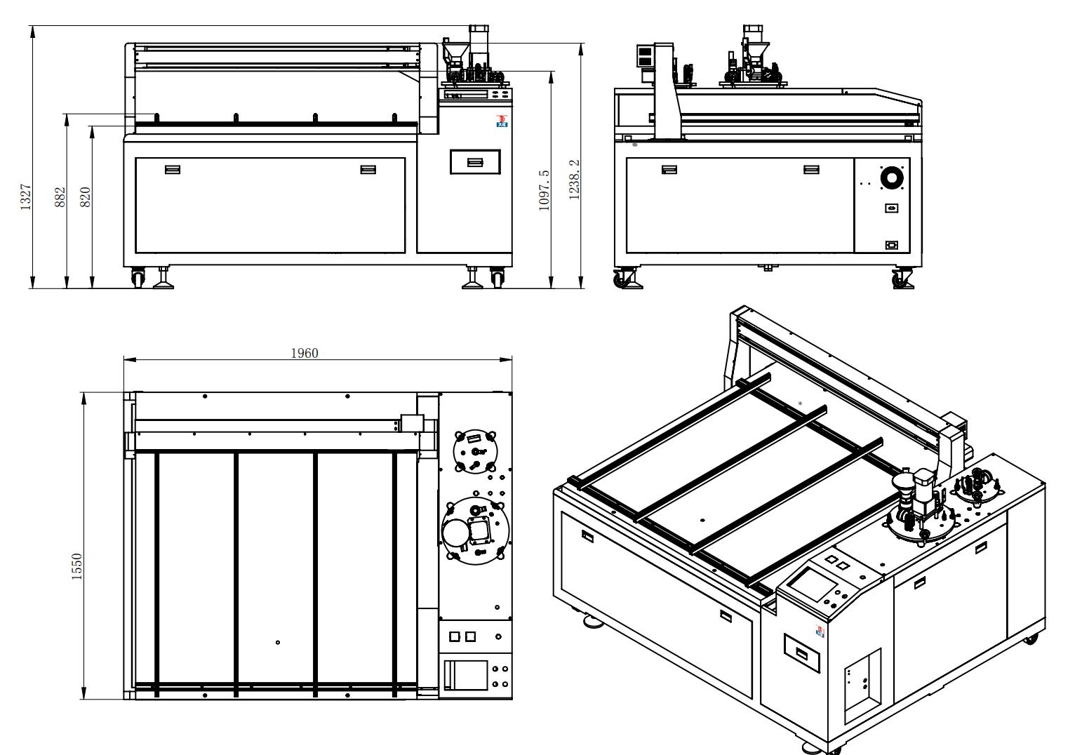 High Precision AB Epoxy Mixing Stirring Resin Applicator Automatic Dispensing Machine
