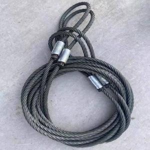 China 6-30mm Dia Cast Size Wire Rope Sling for Industrial Applications 200 Lbs Capacity wholesale