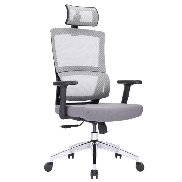 Height Adjustable Office Chair L-Shaped Swivel Desk Chair for Adults Work at