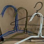 16 Inch 1.9mm Steel Wire Hangers Dry Cleaner Use Lead Free Blue / White Color