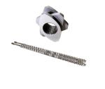 Large Diameter Zk320 Twin Screw Elements With Bimetallic Alloy Material Wear