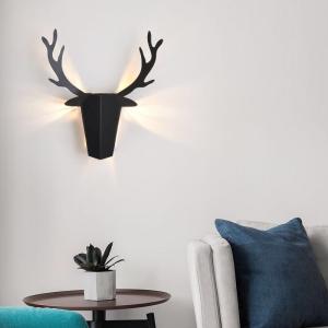 China Creative wall lamp LED wall lamp Nordic wrought iron antler deer wall lamp（WH-OR-105) wholesale