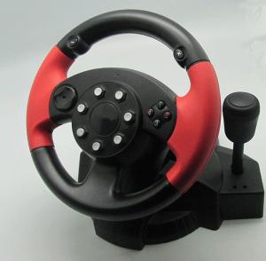 China Small USB Vibration PC Game Racing Wheel Pc Steering Wheel And Pedals wholesale