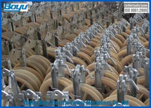 China 830x110 Single Wheels Diameter 830mm Load 30kN Cable Stringing Blocks Pulley Conductor Size Under 630mm2 wholesale