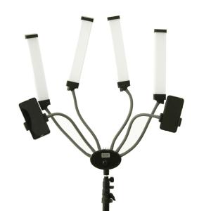 China 80w Stepless Dimming LED Fill Light With 0-100% Brightness 4 Arms Makeup Lighting wholesale