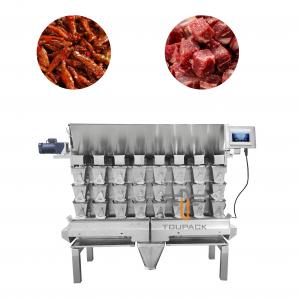 China Automatic Screw Feeder Combination Weigher Filling Sticky Food Meat Packing Machine on sale