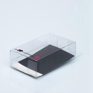 China Stamping Clear PVC Packaging Box Embossed Logo With Hanging Hook wholesale