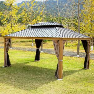 China 12*20 Ft Outdoor Hardtop Gazebo Hardtop Gazebo Galvanized Steel Metal wholesale