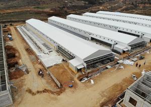 China AZ150 Light Steel Structure Prefab Poultry House With Chicken Raising Equipment wholesale