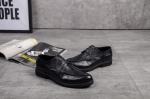 Black Slip on Round Toe Men Formal Dress Shoes Spring / Autumn Comfortable