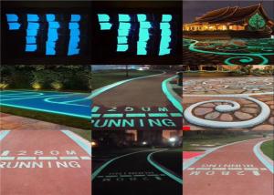 China 3cm Glow In The Dark Aggregate Gravel For Bicycle Way wholesale