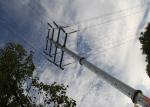 34m 320 kv NGCP Hot Dip Galvanizing Steel Electrical Utility Poles For Bidder