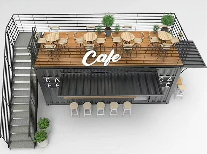 Portable Modified Coffee Shop For Workshop Mobile Living Container House