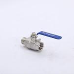 High Temperature 2PC Stainless Steel Male and Female Float Ball Valve for